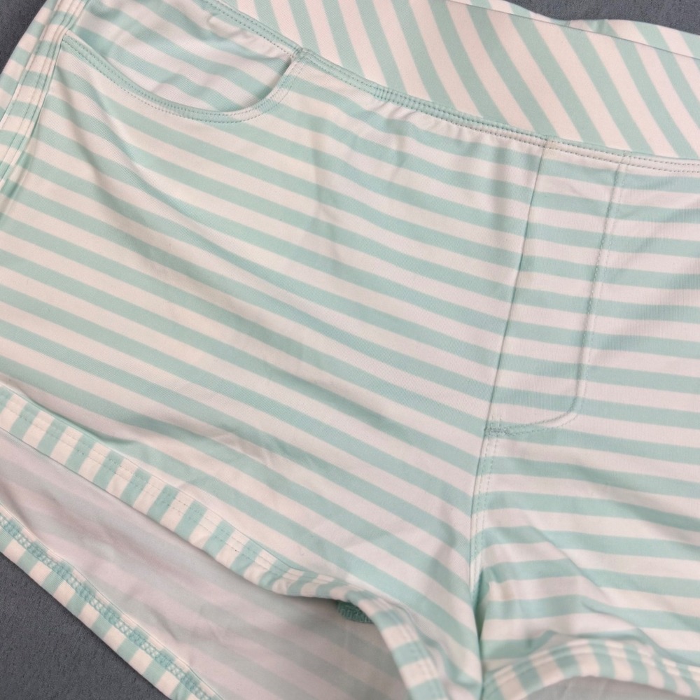 Carve Designs Mint Green White Striped Board Shorts Swim Bottoms Small NWOT - Picture 7 of 11